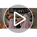 Pink Halloween Ghost Figurine with Pumpkin Indoor Decor - LifeNest