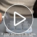 Black Skull Ice Cube Mold - 6 Cavity Silicone Ice Tray for Cocktails & Halloween