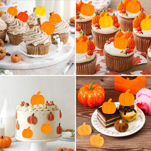 Pumpkin Cake Molds Silicone Thanksgiving Chocolate & Candy Mold - Orange