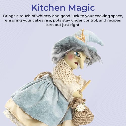 Kitchen Witch Decor - Good Luck Cooking Doll for Kitchen, 13 Inch