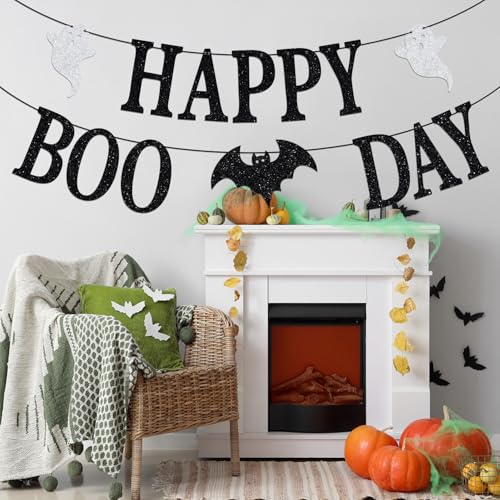 Halloween Birthday Banner - Spooky Baby Shower Party Decorations