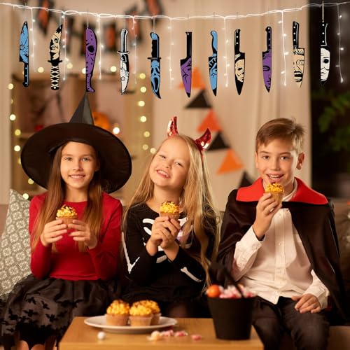 Halloween Horror Knife Ornaments 12PCS for Halloween Tree Decorations