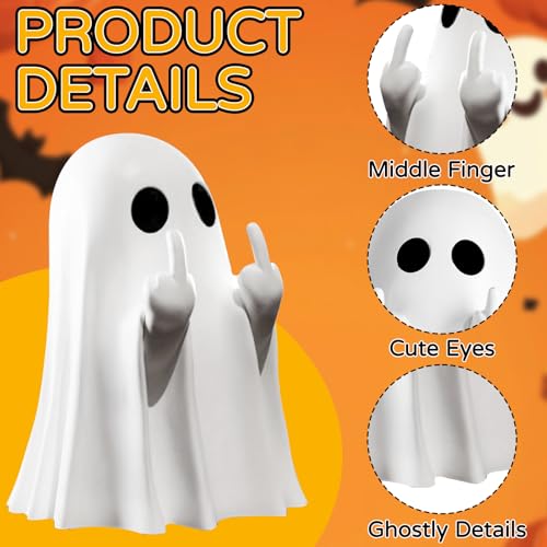 Halloween Ghost Figurine Spooky Resin Decor for Indoor Home & Table Displays