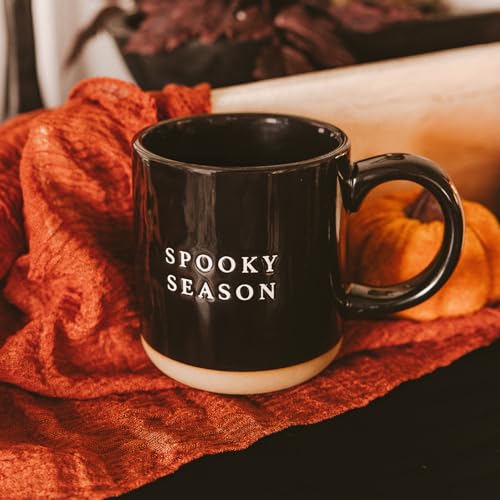Halloween Spooky Coffee Mug - 14oz Durable Stoneware Cup with Season Design - Spooky Season Variation