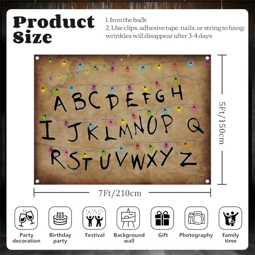 Happy Birthday Backdrop for Kids Party Black 2.0 - Kids Celebration Decoration