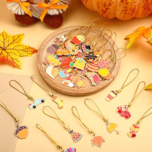 AUGSUN Fall Tree Ornaments Set - Mini Autumn Decorations for Small Tree, 36 pcs, Fall Style
