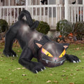 6FT Inflatable Black Cat Halloween Decor with LEDs, Outdoor Indoor Yard Display