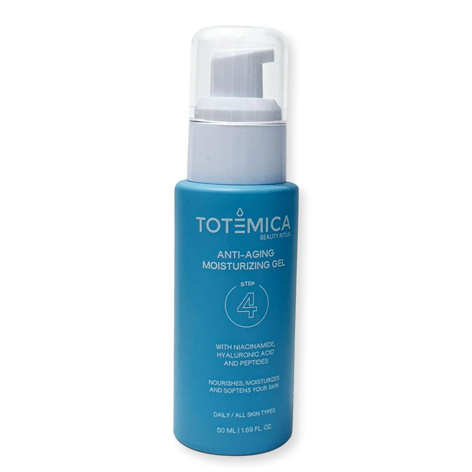 TOTEMICA Face Moisturizer - Anti-Aging Serum with Niacinamide & Hyaluronic Acid | Vegan & Cruelty-Free (1.69 Fl Oz)