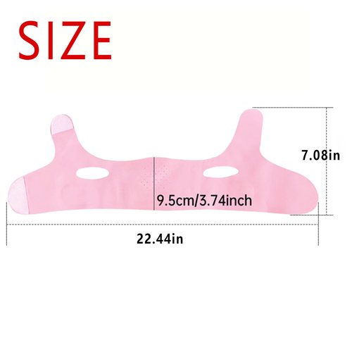 V - Line Neck Lift Tape Silicone Face Mask Dou Ble Chin Reducer, V - Line Lifting Mask Chin Strap For Sleeping - Sculpting Jawline & Double Chin Reduction