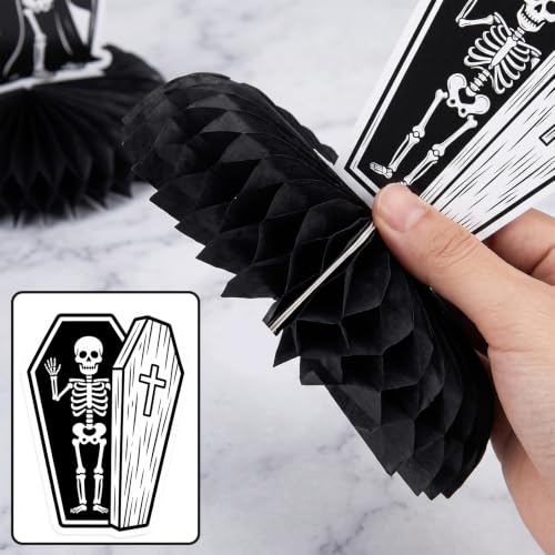 Halloween Skeleton Banner & Table Decor Set for Indoor Parties