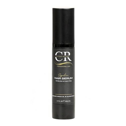 Cristian Rovere - Signature Hair Serum - Organic Argan Oil & Acai Extract - Frizz Control & Shine Serum - Sulfate Free & Paraben Free - Lightweight Hair Oil for Smoothness - 1.7 Fl Oz