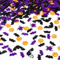 Halloween Party Table Scatter Confetti - Purple Black Bat Foil Decorations - 3000 Pcs