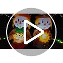 Inflatable Scarecrow Decorations with LED Lights - Fall & Thanksgiving Outdoor Decor - Variation: Scarecrow Couples