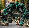 Black Green Balloon Garland Dark Emerald & Matte Black Balloons - Variation of THIS Listing: Bobo