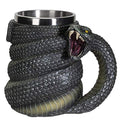 Serpent Snake Coffee Mug 16 fl oz with Removable Stainless Steel Insert - Green Anaconda Drinkware