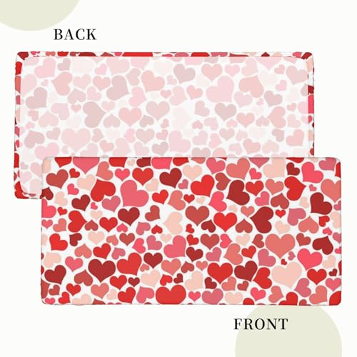 Waterproof Rectangle Elastic Edge Heart Shaped Tablecloth for Kitchen Dining 5FT