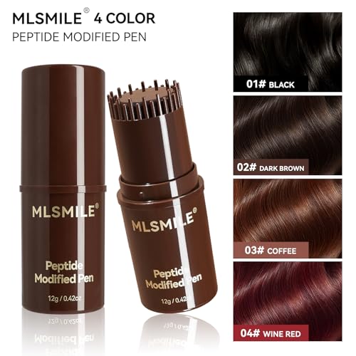 Peptide Temporary Hair Dye Comb - Gray Root Cover for Dark Brown Hair 02#