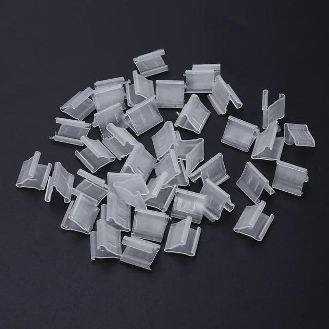 100 Pieces Transparent Balloon V-Shaped Clips for Wedding & Party Decorations