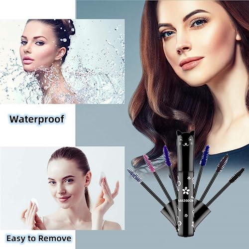 6 Colors Waterproof Mascara Set - Lengthening, Curling, Thickening Eye Makeup Kit