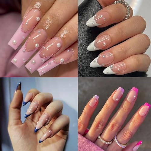 Colorful Flatback Nail Art Pearls & Charms Set for Manicure - VOTACOS