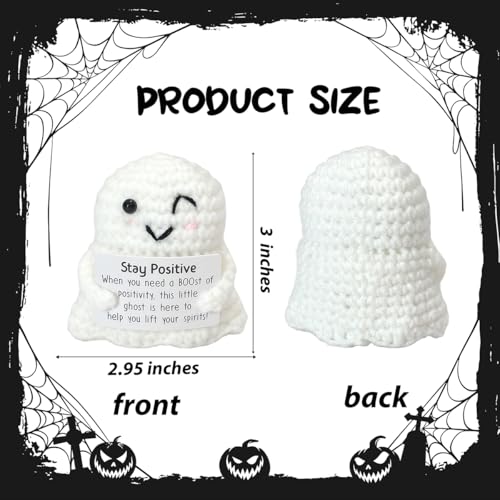 Halloween Ghost Decor - Cute Crochet Ghost for Home Tabletop - Variation: Ghost