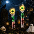 Halloween Skeleton Hands with Eyeball Lights Outdoor Decor - Warm & Green
