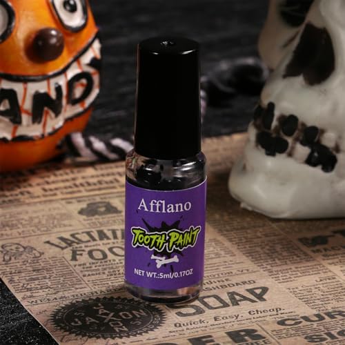 Black Tooth Paint - Temporary Black Teeth Makeup for Halloween & Cosplay - Black