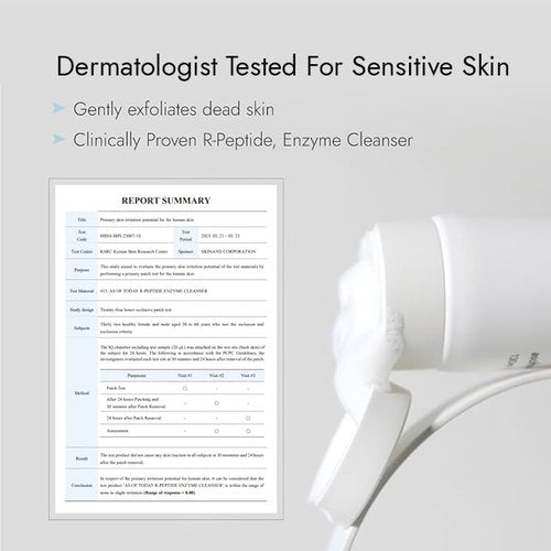 R Peptide Enzyme Cleanser - Gentle Hydrating Face Wash with Peptides & Enzymes | 3.3 fl oz for Sensitive Skin