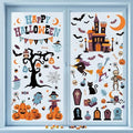 Multicolour Halloween Window Clings Decorations Indoor Reusable Static Stickers Set