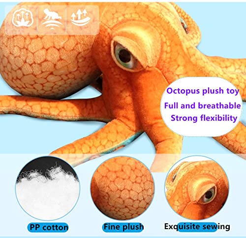 Octopus Plush Toy - 19.6 Inch Soft Stuffed Animal for Kids & Decor
