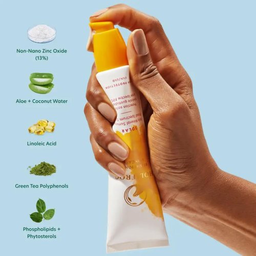 Holifrog Solar Daily Mineral Sunscreen - Broad Spectrum SPF 30 | 60ml (2.1 Fl Oz) for Ultimate Skin Protection