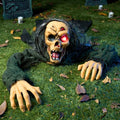 Halloween Zombie Groundbreaker Decor with Creepy Sound & Glowing Eyes for Lawn Yard Haunted House