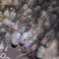 3D Nail Stickers with Firework Design - Embossed Self-Adhesive Nail Art Decals & Gems for DIY Manicure