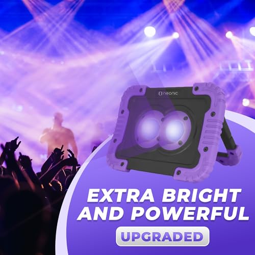 Rechargeable UV Black Light Flood Light - Cordless 395nm for Party, Catfishing, Camping - Variation 1
