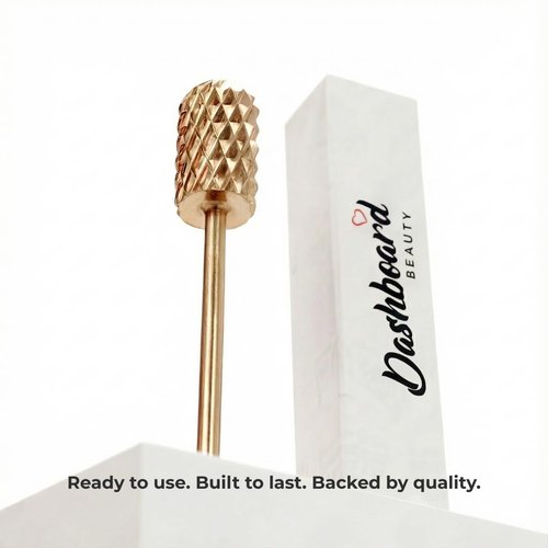Dashboard Beauty Nail Drill Bit - Large Rounded Barrel Bit with 2 Way Rotate use for Right & Left - 3/32" Shank Compatible with Any Efile Nail Drill - Ensure Safe Experience for Customers (X Coarse)