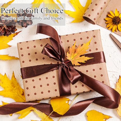 Fall Garland for Mantle - 6FT Autumn Leaves Pumpkin & Berries Garland with Ribbon - HM5594