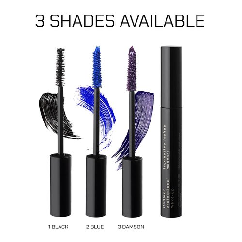 RADIANT Professional Lengthening Volumizing Mascara - Smudge-Proof, Long-Lasting Formula for Dramatic Volume | 8ml (01 Black)