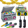 80s 90s Halloween Party Decorations Inflatable Boombox Set - Retro Costume Props