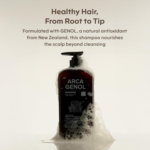 ARCAGENOL Shampoo, Hair and scalp protection with Anti-Oxidizing New Zealand made Pinus Bark Extract