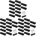 Acrylic Black Place Card Holders 4.6 x 1.1 Inch - Pack of 3 - Wedding & Event Table Sign Stands