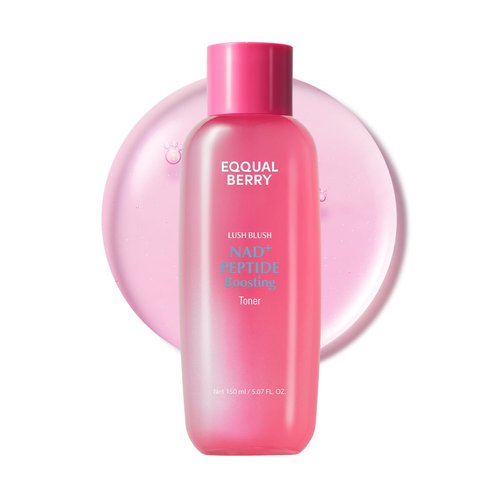 EQQUALBERRY NAD+ Peptide Boosting Toner – Radiance-Enhancing, Hydrating & Firming Toner for Dull Skin, Fine Lines & Wrinkles with Peptides & Ceramide – Anti-Aging Korean Skincare(5.07 fl.oz/150ml)