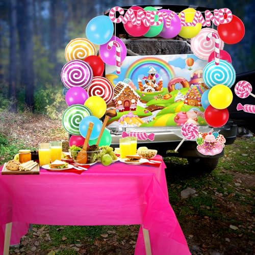 Halloween Candyland Trunk or Treat Car Decorations Kit - Candy Variation