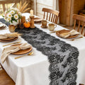 Black Lace Table Runner 2 Pack - 13x120in Halloween Party Decor - Variation of THIS listing