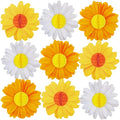Spring Party Decorations Flower Pack of 9 - Yellow Orange White Daisy Bloom