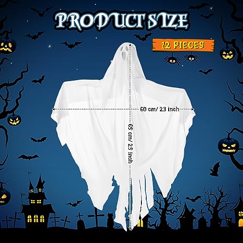 Libima 12-Piece Halloween Hanging Ghost Decorations 27.5 Inch Spooky & Cute Ornaments - Variation 12