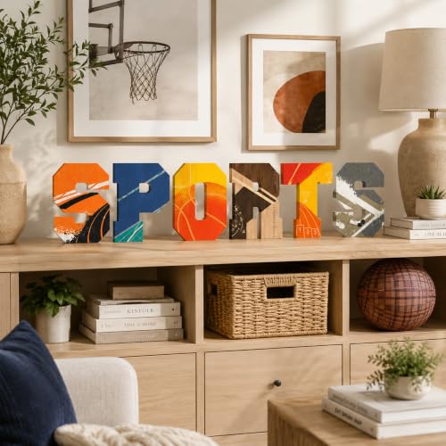 Acantha 8 Inch Wooden Letter W - Unfinished Oak Craft Decor
