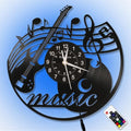 KingLive Music Vinyl Record Wall Clock - Music Room Decor, Led Variation