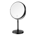 Lighted Makeup Mirror, 3000 mAh Rechargeable Double Sided Magnifying Vanity Mirror with 3 Colors, 1x/10x, 360° Rotation , Brightness Adjustable Magnification Cosmetic Light up Mirror, Women Gift