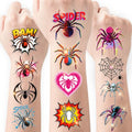 108-Piece Glitter Spider Temporary Tattoos for Kids & Adults Halloween Party Favors