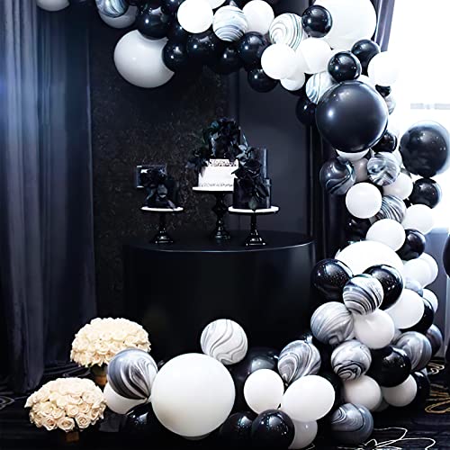 PartyWoo Black Balloons 50pcs Matte Latex Helium Balloons 12 Inch - Black-y18